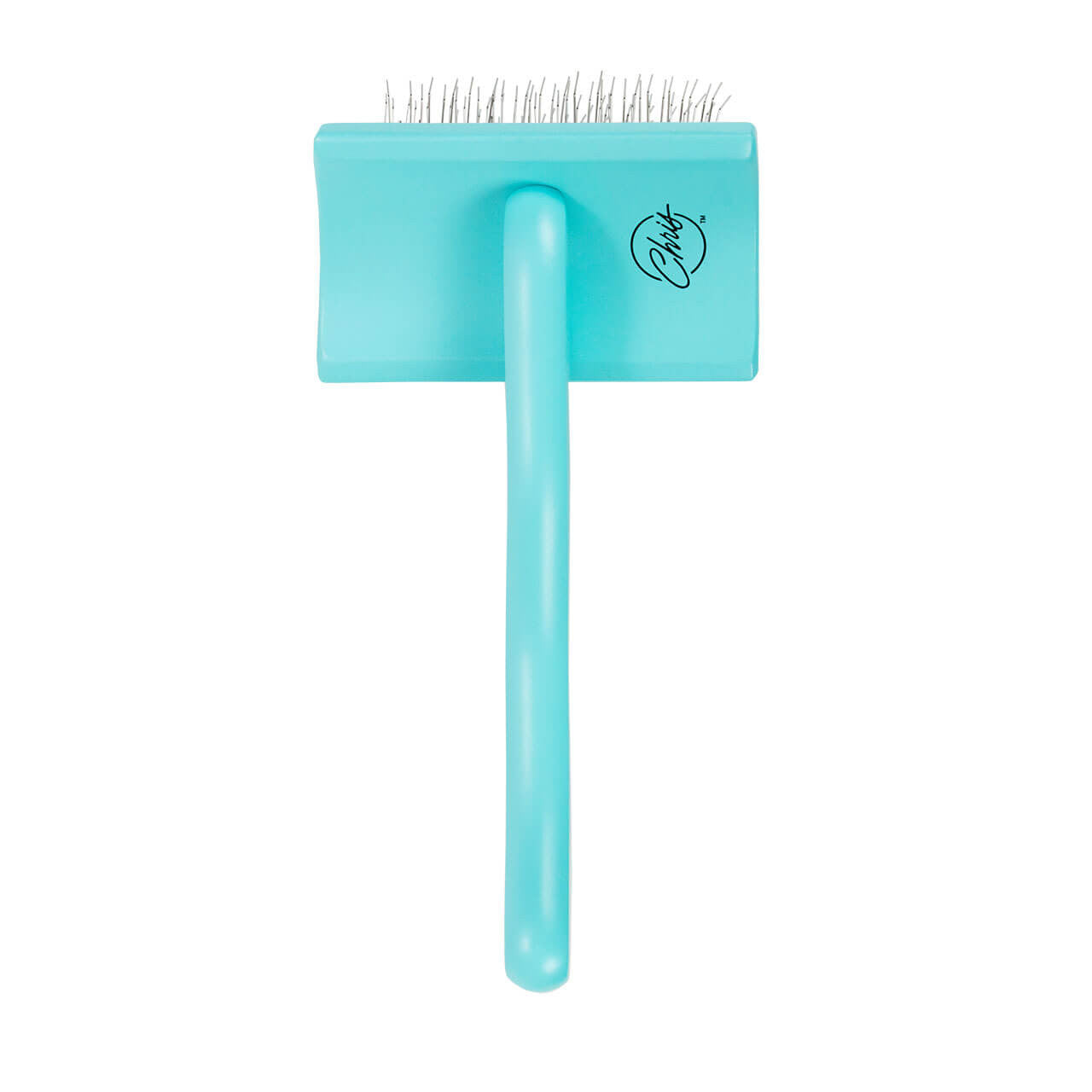 Chris Christensen Big G Teal Slicker Brush Medium - Back