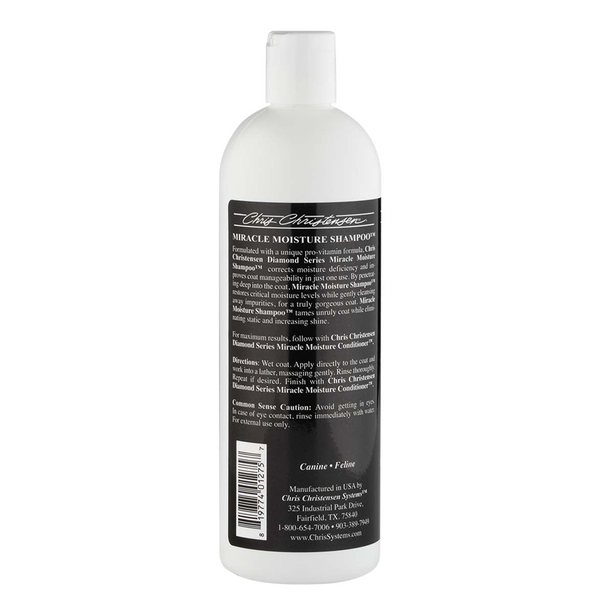 Diamond Series Miracle Moisture Shampoo 16 Ounce Back