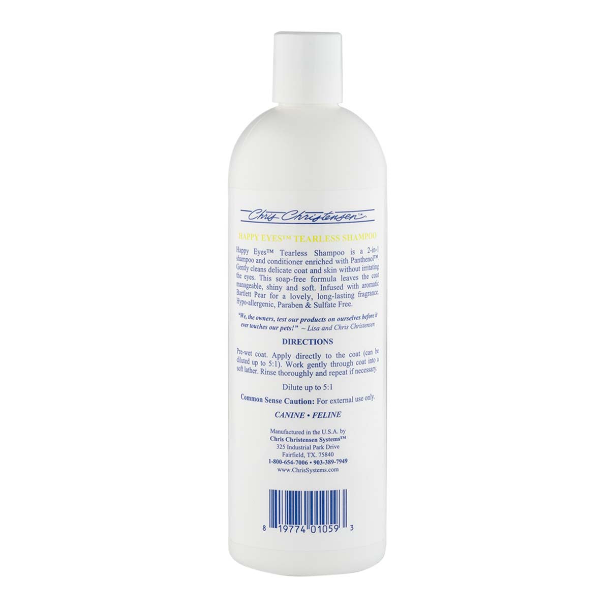 Happy Eyes Tearless Shampoo 16 Ounce Back