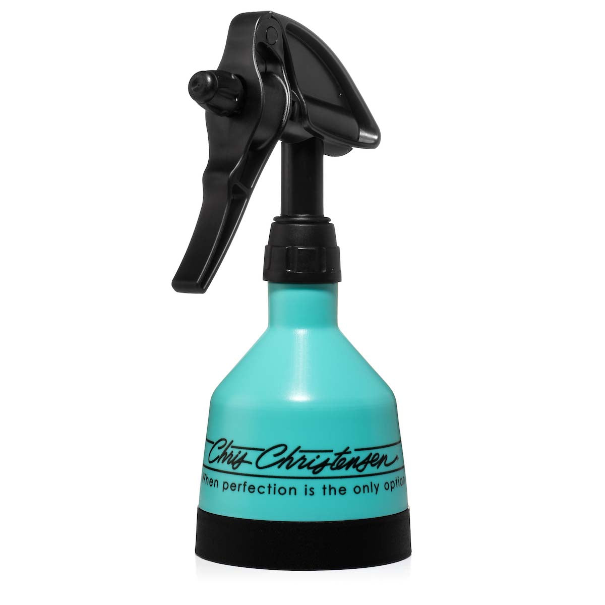 Front side angle view of 8 oz Chris Christensen Heavy-Duty Double Action Trigger Spray Bottle