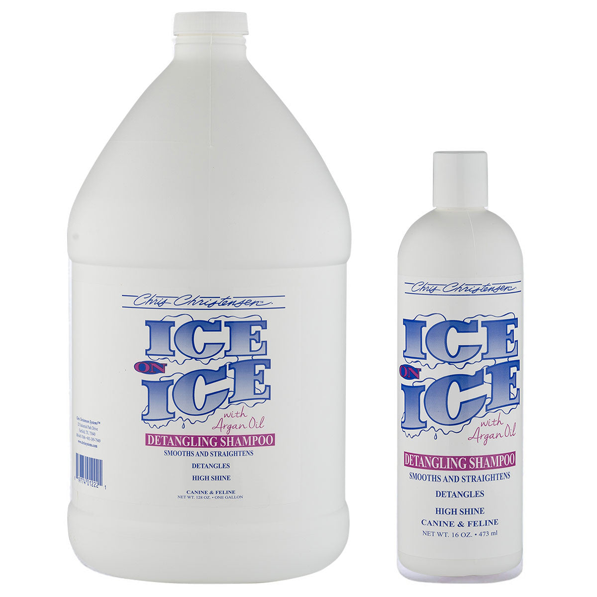 Group of Ice on Ice Detangling Shampoo both Gallon and 16 oz
