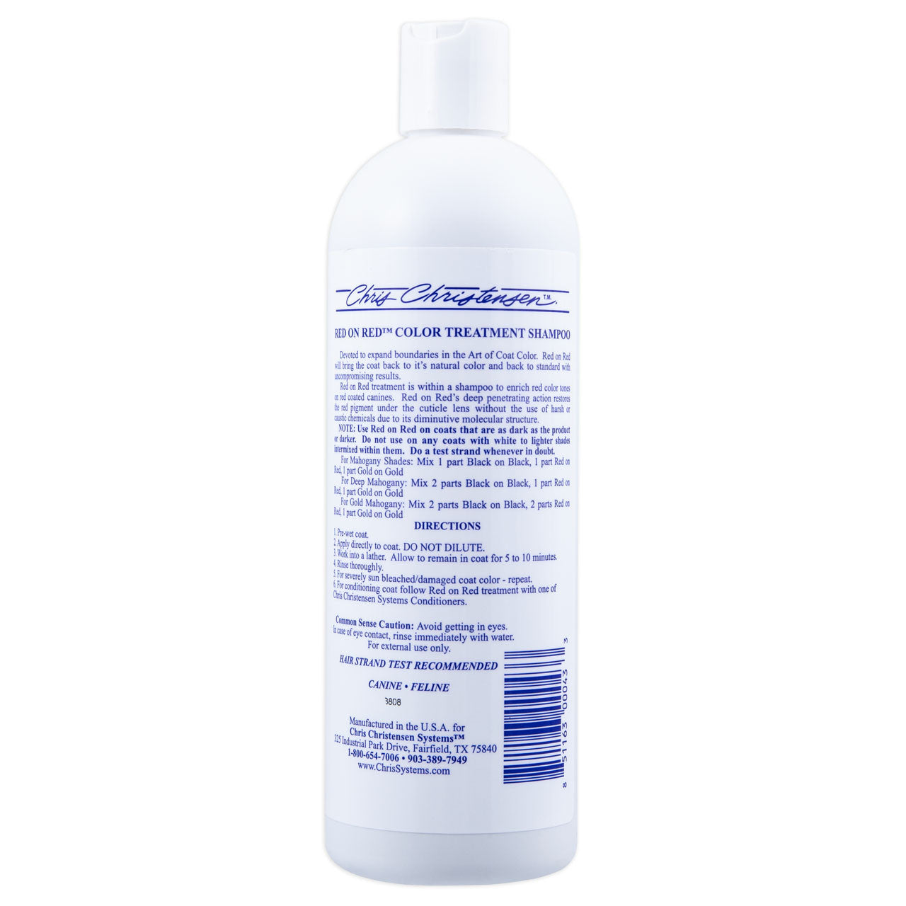 Red on Red Shampoo 16 Ounce Back