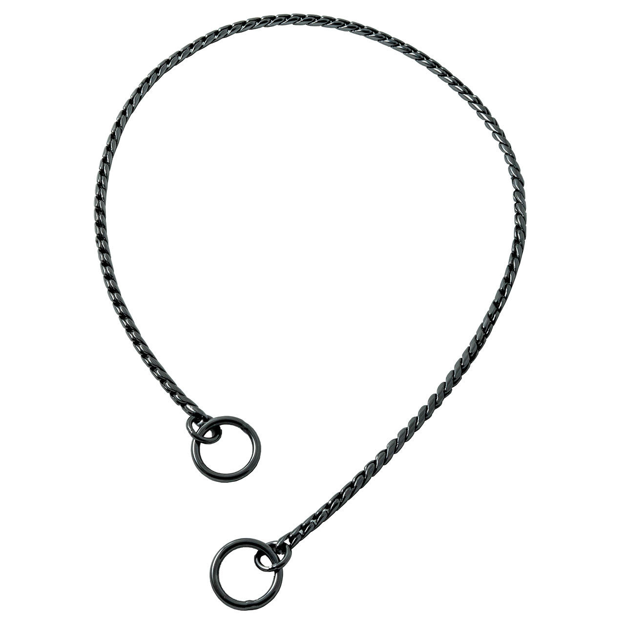 Black Champagne Slip Snake Show Collar