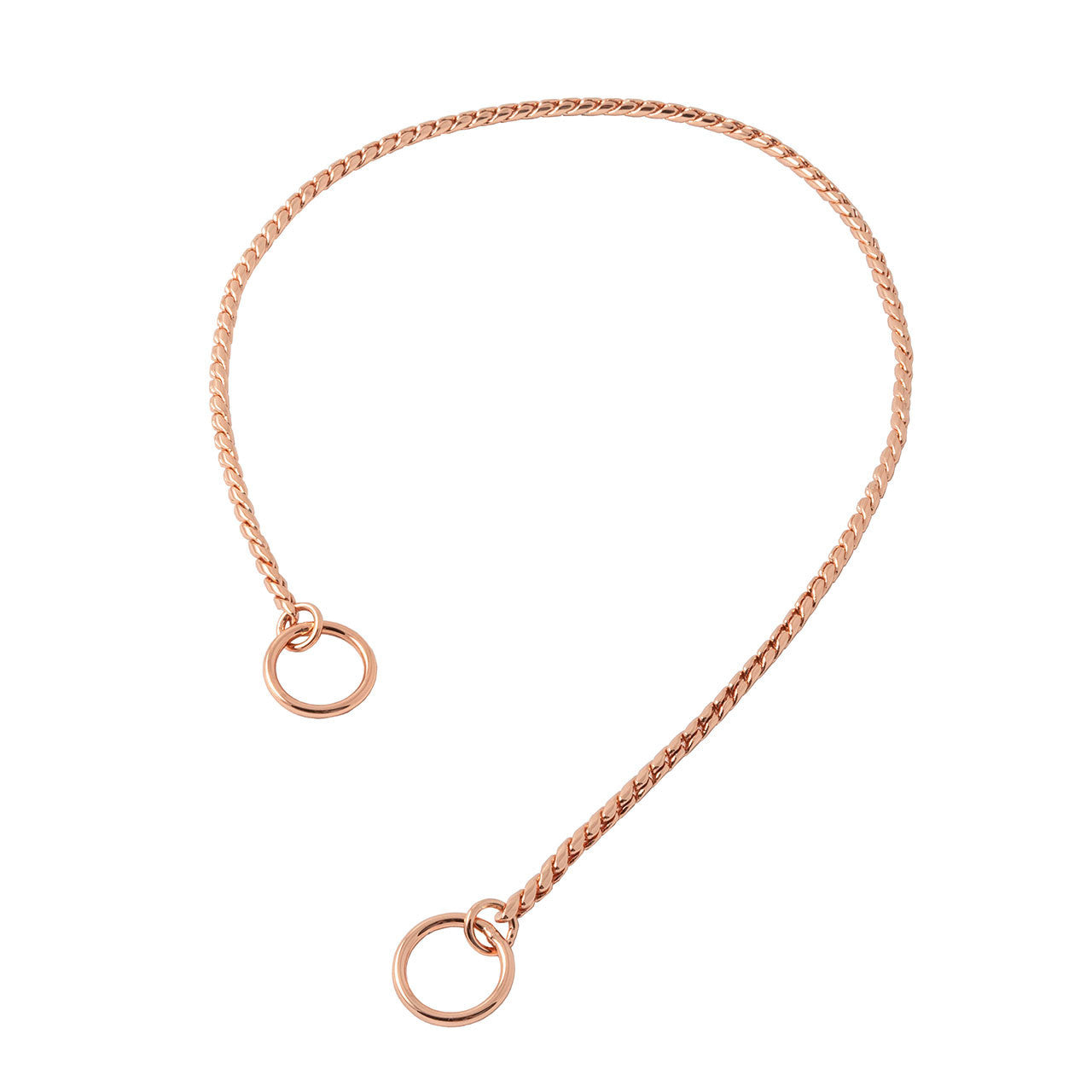 Rose Gold Champagne Slip Snake Show Collar
