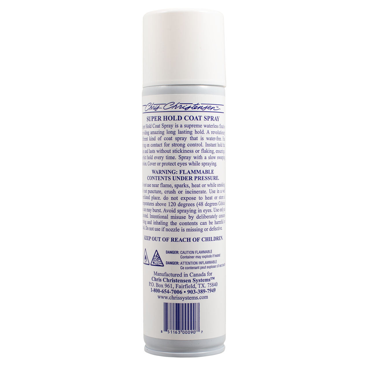 Super Hold Waterless Coat Spray Product Information